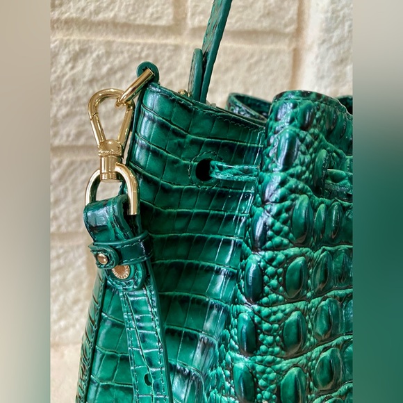 5⭐️SELLER!! 🐊🐊EMERALD MELBOURNE Brahmin MARLOWE - Picture 15 of 16